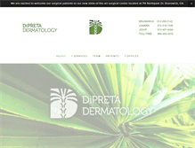 Tablet Screenshot of dipretadermatology.com